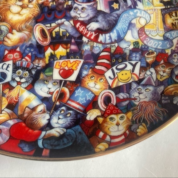 Franklin Mint Limited edition heirloom new year cat plate - Picture 5 of 8